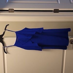 Nordstrom Mary & Mabel royal blue ruffle dress size small